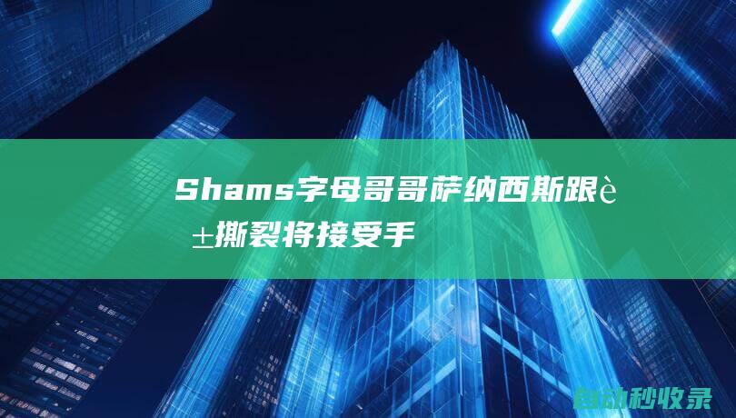 Shams：字母哥哥萨纳西斯跟腱撕裂将接受手术|雄鹿队|阿德托昆博|萨纳西斯·安戴托昆波